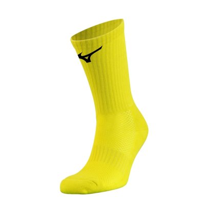 Calcetines Mizuno Handball Pair Mujer - Amarillos / Negros - Chile M167VMAHBW